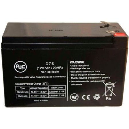 BATTERY CLERK UPS Battery, Compatible with Best Power Patriot 280 UPS Battery, 12V DC, 7 Ah, Cabling, F2 Terminal BEST POWER-PATRIOT 280